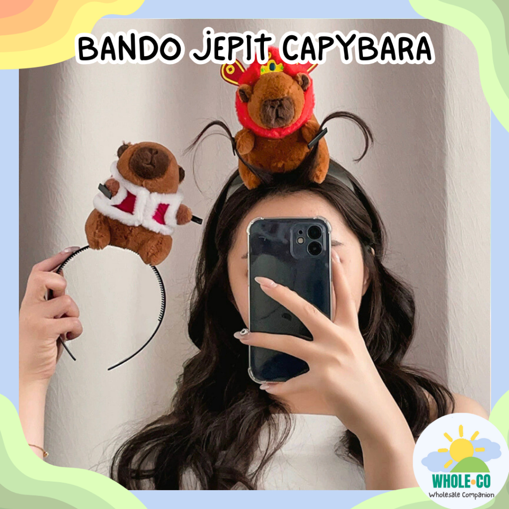 Jual Bando Jepit Capybara Premium Aksesoris Rambut Kapibara Korea ...