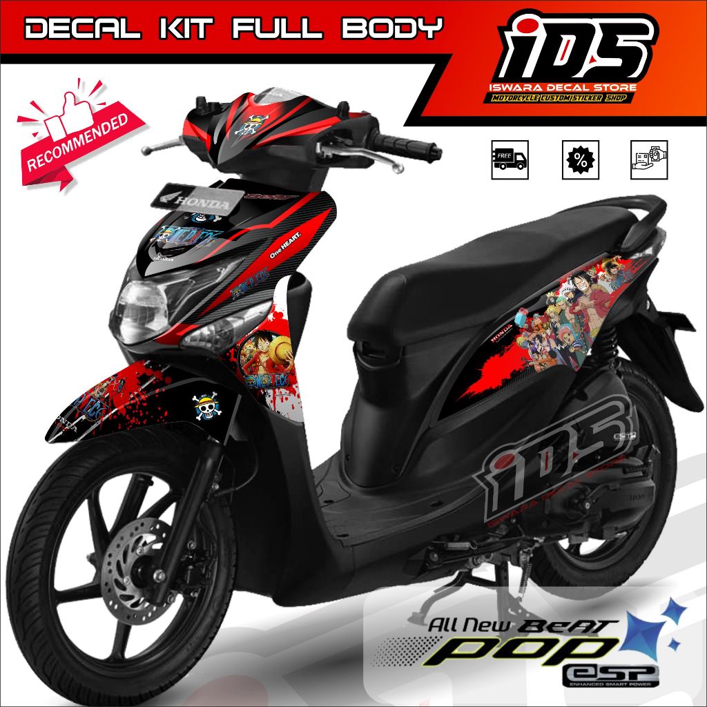 Jual Sticker Decal Beat Pop Full Body Dekal Beat Pop One Piece | Shopee ...