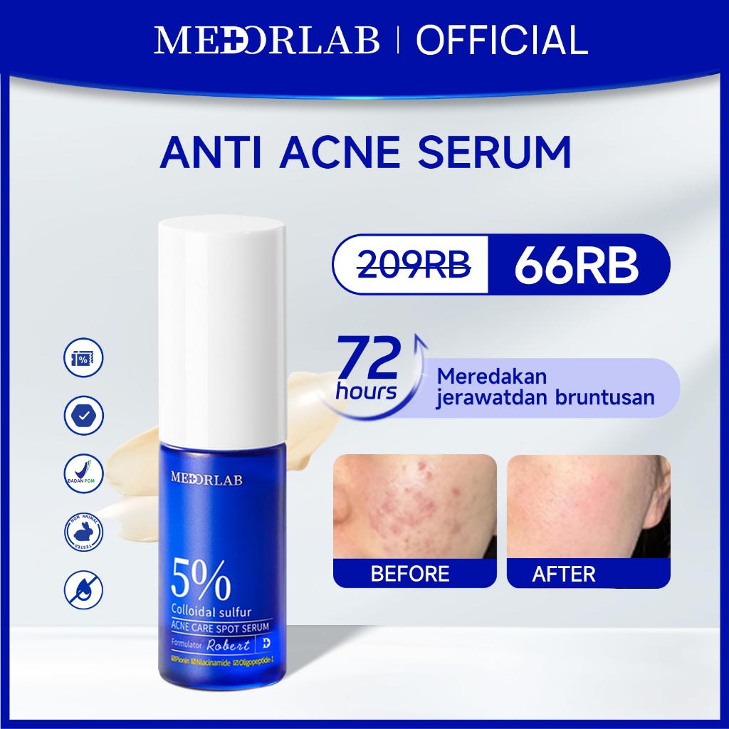 Jual 【Serum Acne Care】MEDORLAB Acne Spot Serum Acne Care 5% Colloidal ...