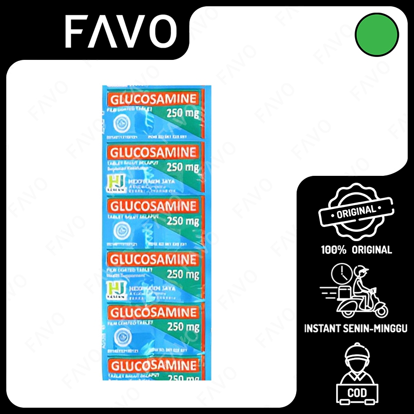 Glucosamine 250mg Obat Nyeri Sendi - 10 Tablet [HJ]