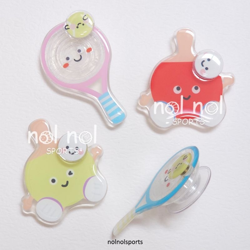 Jual NNS griptok pop socket tennis ping pong tenis meja lucu phone ...