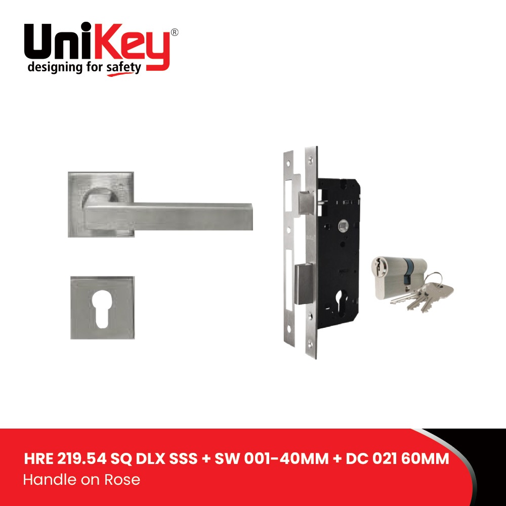 Jual UniKey Handle On Rose HRE 219.54 SQ DLX SSS SUS 304 + SW 001-40MM ...