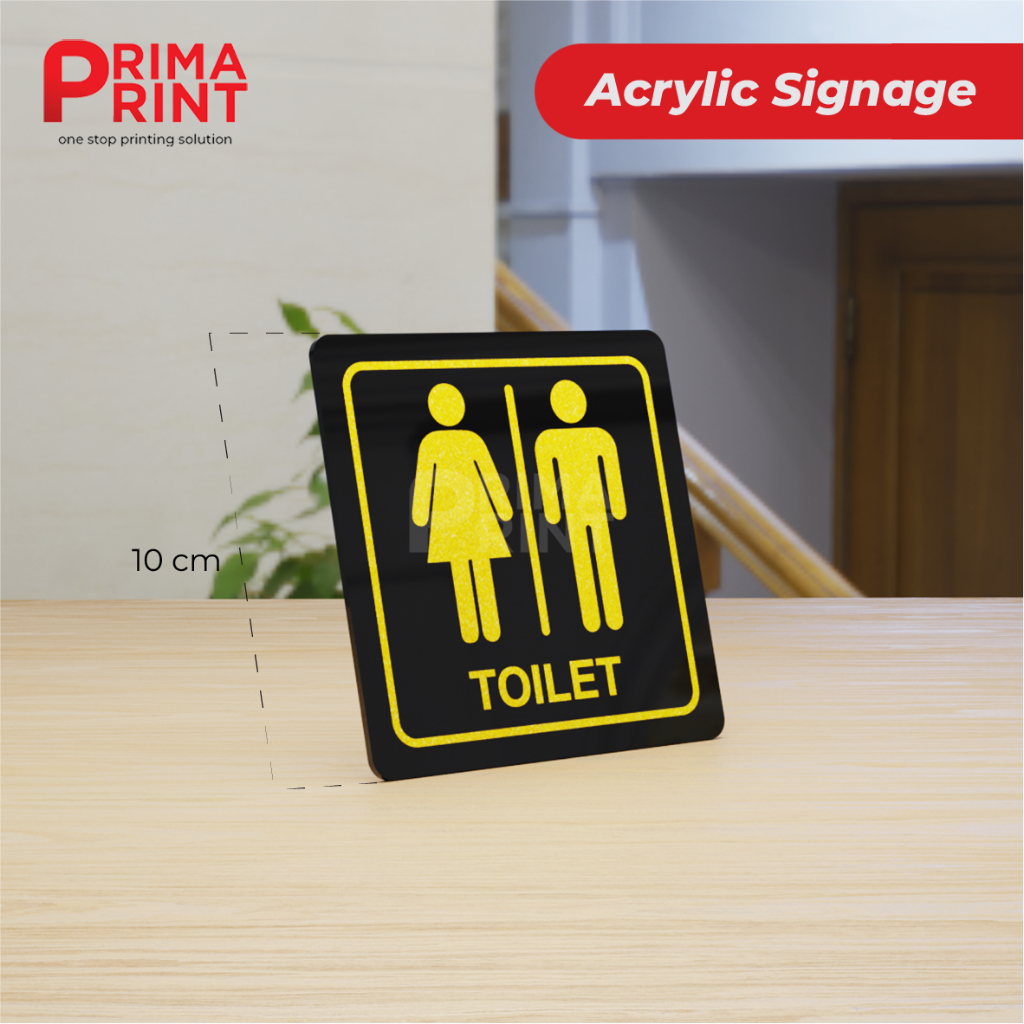 Jual Acrylic Signage Toilet - Papan Tanda Akrilik Toilet Pria & Wanita ...