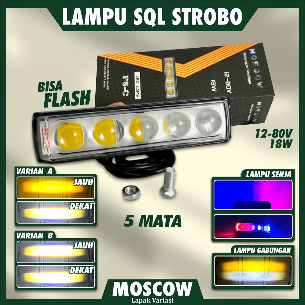 Jual LAMPU SOROT / LAMPU TEMBAK SQL 5 MATA LAMPU TEMBAK / SOROT SQL ...