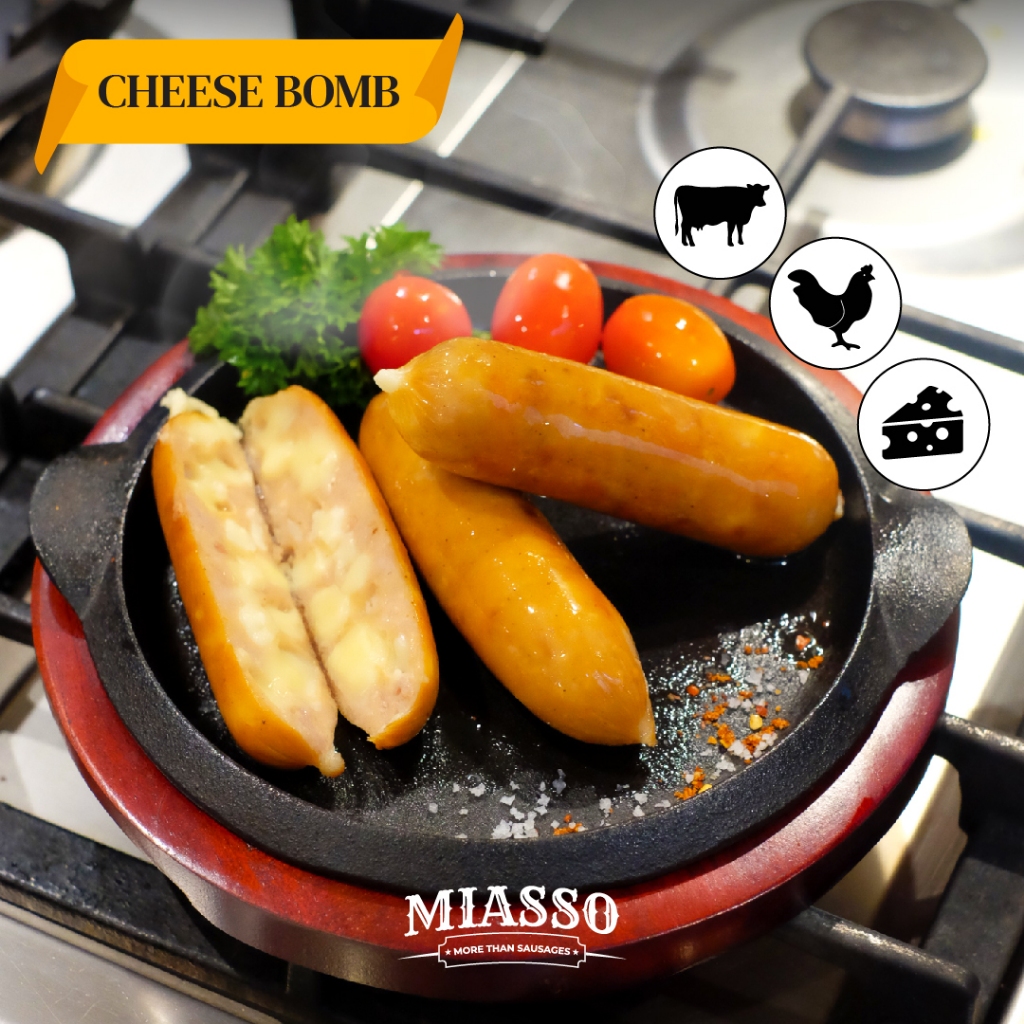Jual MIASSO - Cheese Bomb | Premium Sausages 180g | Sosis Keju | Shopee ...