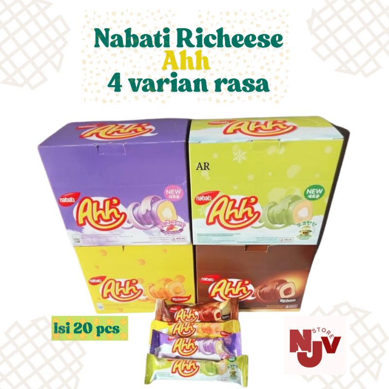 Jual Nabati reechees Ahh 1 pack isi 20 pcs all varian makanan ringan ...