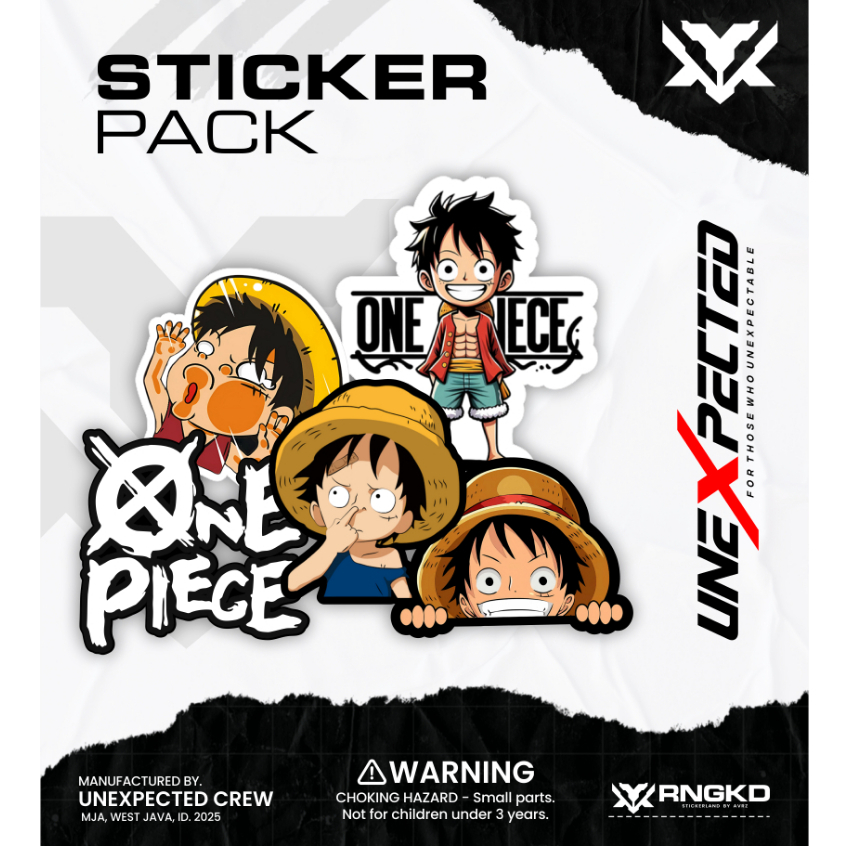 Jual Sticker Pack Karakter Luffy Anime One Piece | Shopee Indonesia