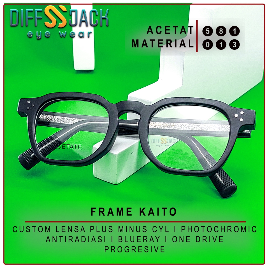 Jual DFJK - Frame Kaito - Kacamata Minus Plus Progresive I Antiradiasi ...