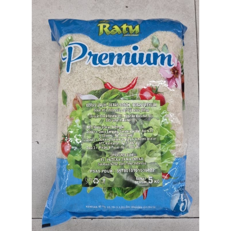 Jual Beras Premium RATU PREMIUM 5 kg - HK | Shopee Indonesia