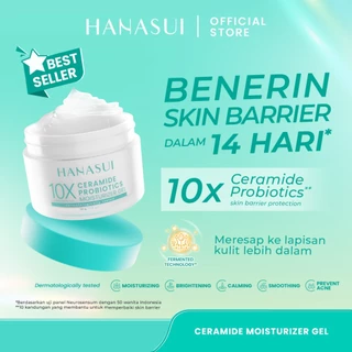 Hanasui Ceramide Probiotics Moisturizer Gel - Pelembab Ringan Lembap Perbaiki Skin Barrier dan Mencerahkan