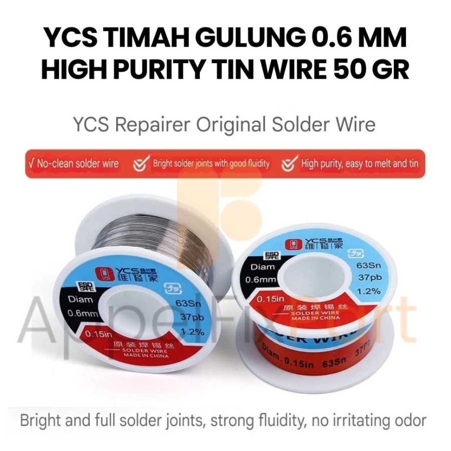 Jual YCS TIMAH GULUNG 0.6 MM HIGH PURITY TIN WIRE 50 GR | Shopee Indonesia