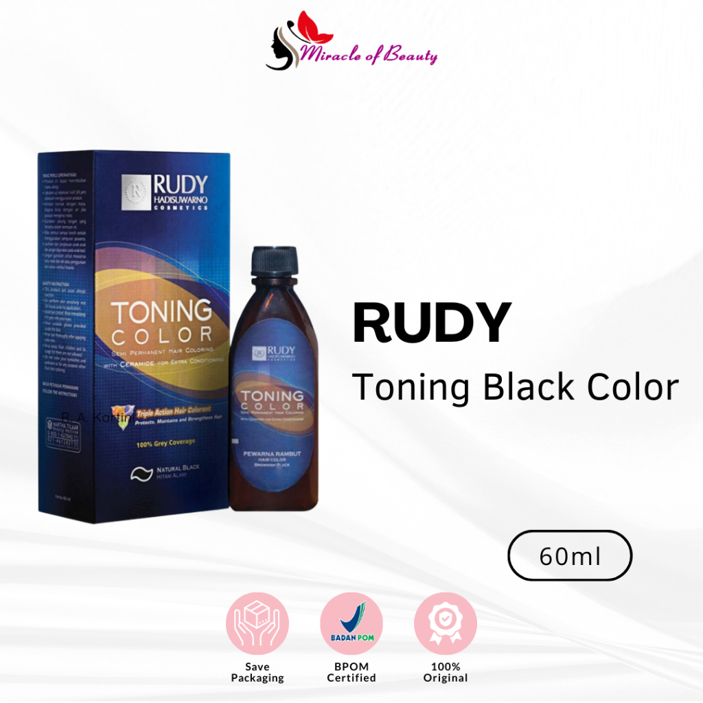 Jual RUDY | Toning Black Color | Shopee Indonesia