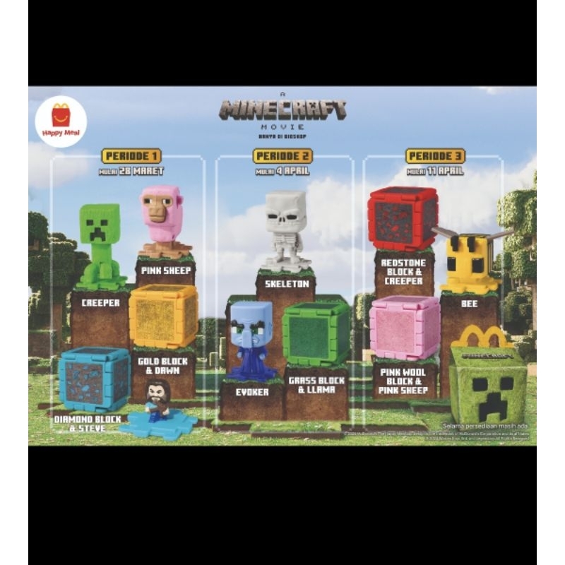 Jual Happy Meal MCD Mcdonalds Minecraft Shopee Indonesia