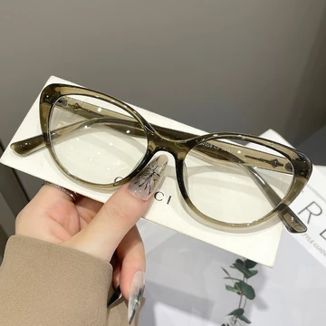 Viendo Kacamata Photocromic Anti Blueray Minus Wanita Cat Eye Frame Bluecromic Kaca Mata Optik
