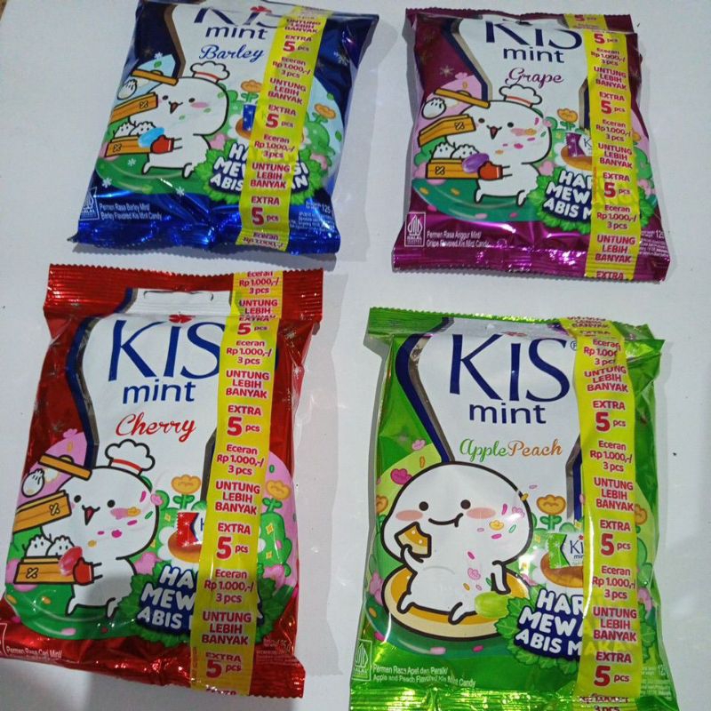 Jual Permen Kis / Kis Mint kemasan 1 pack 125g dengan 4 varian rasa ...