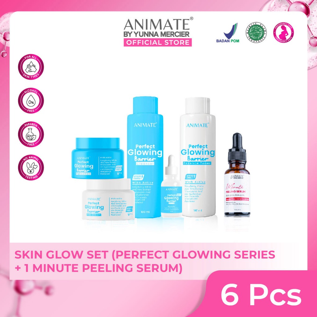 Jual Animate Skin Glow Set (Perfect Glowing Barrier Series 5in1 + 1 ...