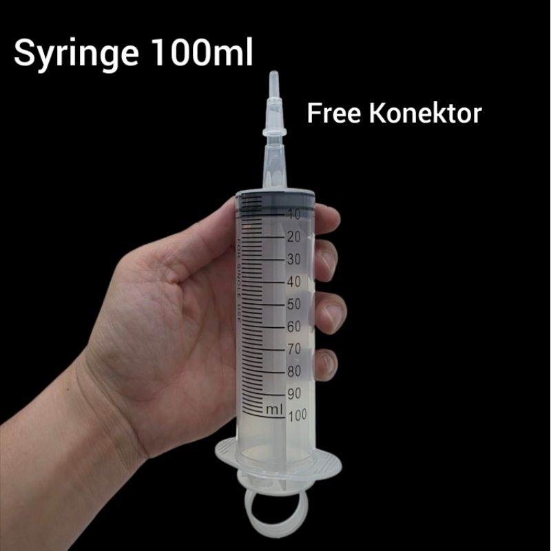 Jual SYRINGE 100ML + SELANG ( SPUIT 100ML + SELANG ) | Shopee Indonesia