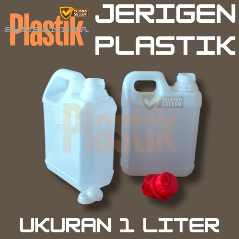 Jual Jerigen Plastik / Jerrycan 1 liter per biji | Shopee Indonesia