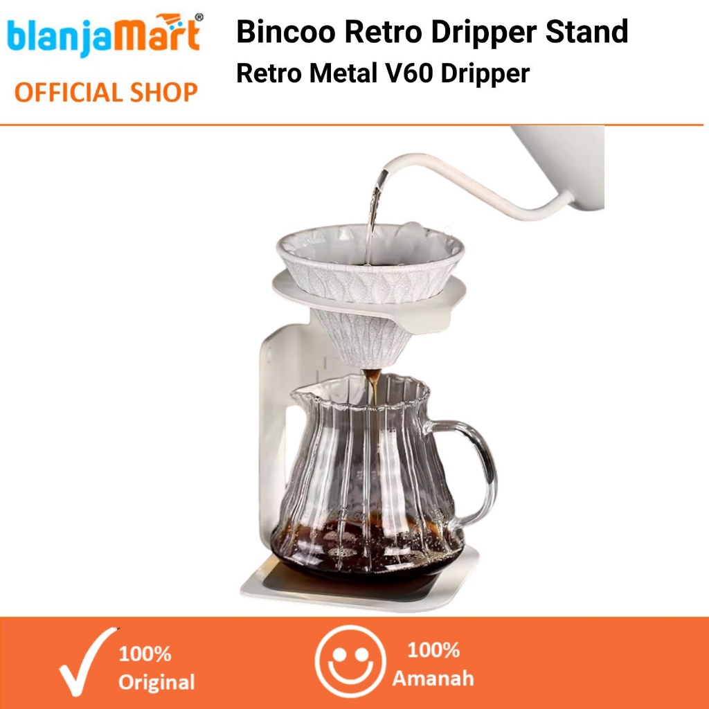 Jual Retro Stand Coffee Dripper V60 Origami Metal | Shopee Indonesia