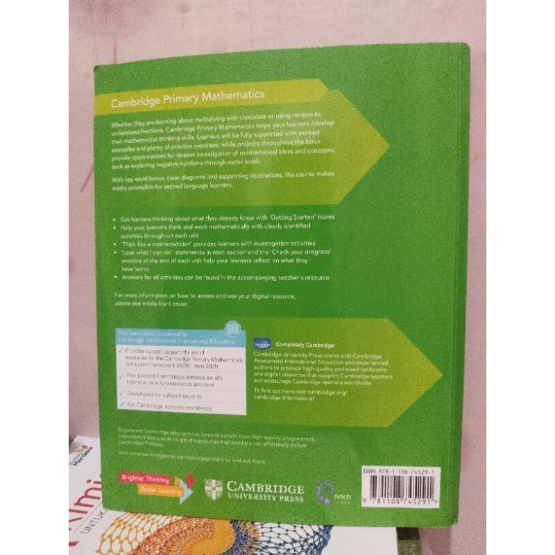 Jual buku cambridge primary mathematics learners book 4 | Shopee Indonesia