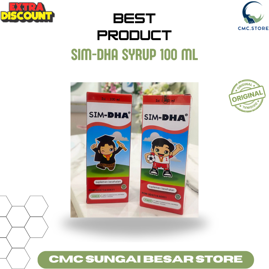 Jual SIM-DHA Syrup Suplemen Kesehatan 100 ml | Shopee Indonesia