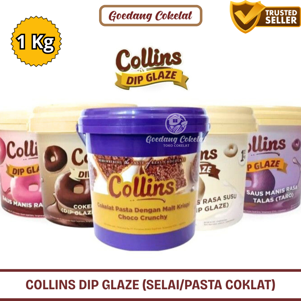 Jual Collins Choco Crunchy 1 kg / Collins Dip Glaze / Collins Coklat ...