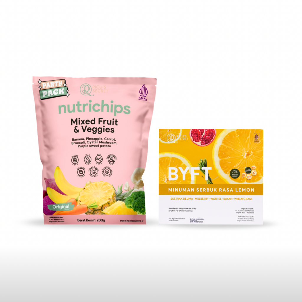 Jual RICU'S SECRET Bundling Happy : 1 Box BYFT Fiber + 1 Nutrichips ...