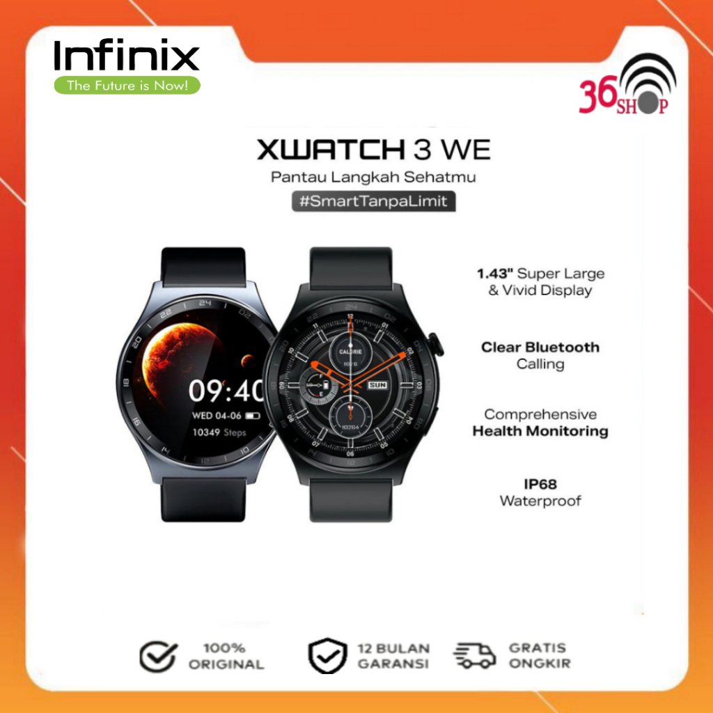 Jual Infinix Smart Watch XW3E - 1.43 Inch Amoled Display - Waterproof ...