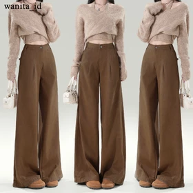 Celana Jeans Panjang Wanita Celana Highwaist Celana Kulot Straight Celana Jumbo