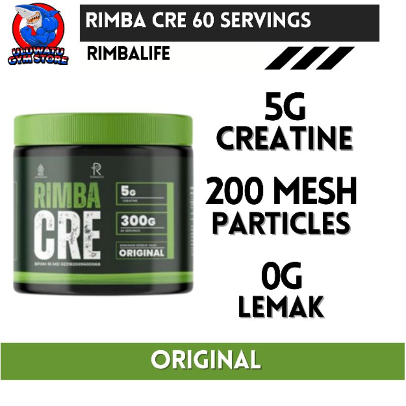 Jual Rimbalife RIMBA CRE 300 Gram 60 servings Creatine Monohydrate 100% ...