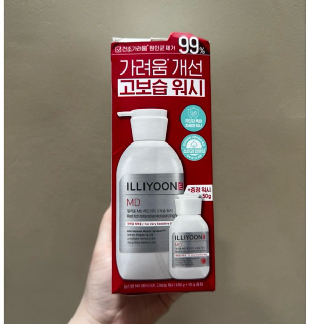 ILLIYOON Red Itch Intensive Moisturizing Wash 470g - Professional Relief for Itchy and Sensitive Skin1
