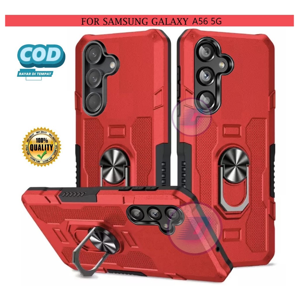 Jual Casing Samsung Galaxy A56 5G Premium Hardcase Ring Armor Robot ...