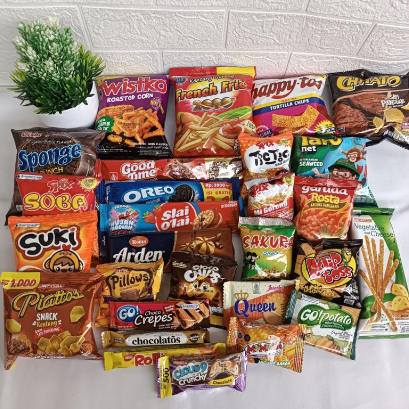 Jual PAKET SNACK MURAH 10.000an | Shopee Indonesia