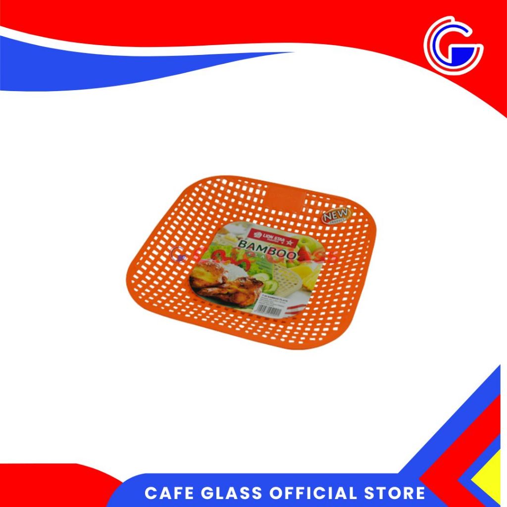 Piring Saji Plastik - Piring Pincuk Plastik - Piring Lion Star T-45 Bamboo L