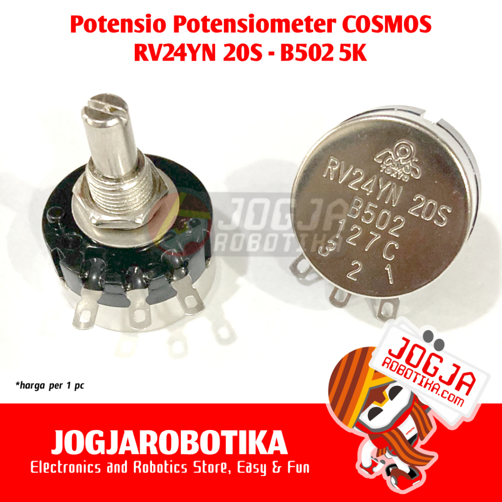 Jual Potensiometer Potensio COSMOS TOCOS RV24YN 20S B202 2K B502 5K ...