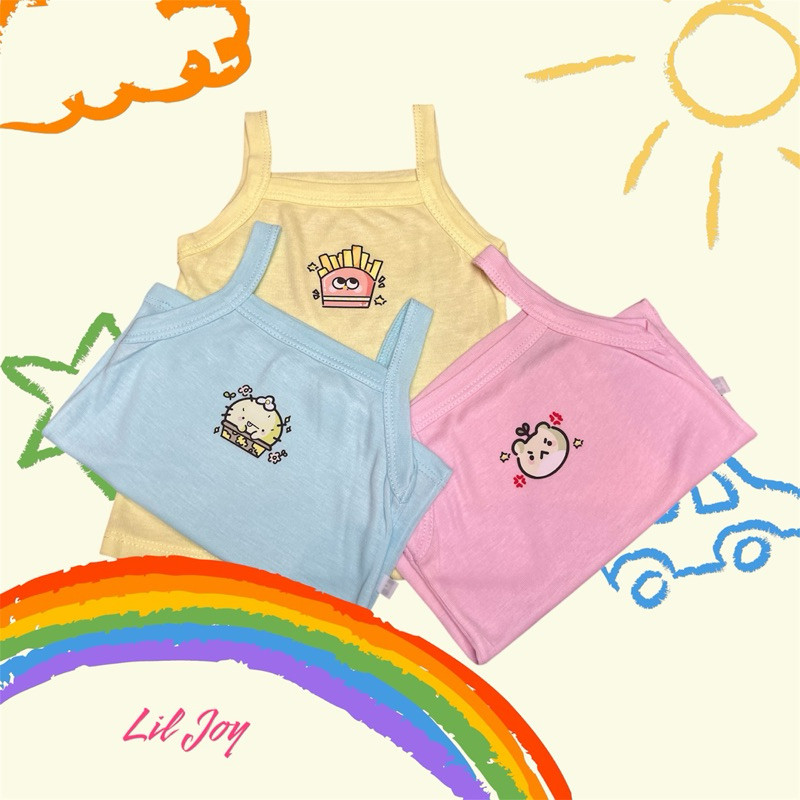 3 Pcs Tanktop print | singlet anak print Lil Joy