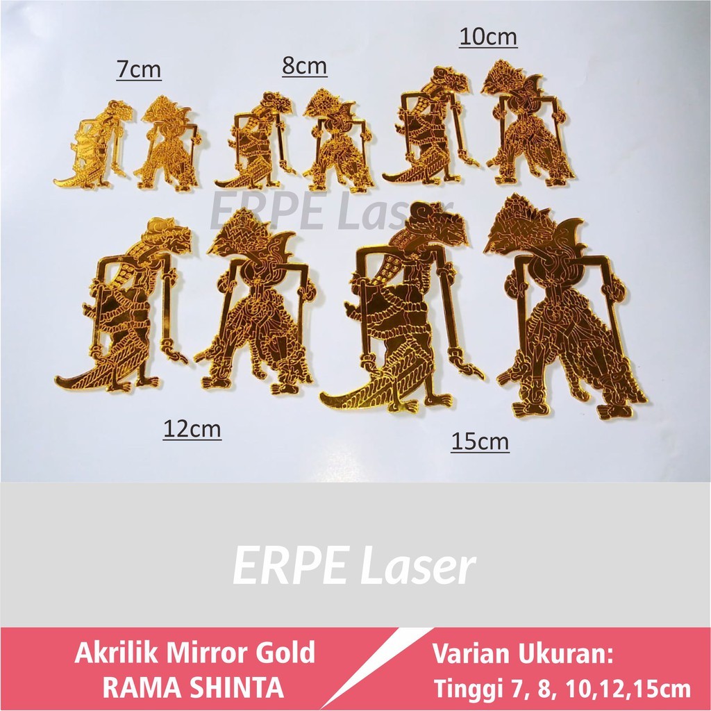 Jual Tumblergrafik Ukiran Wayang Rama & Shinta Motif Akrilik Mirror ...