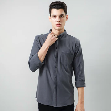 Kemeja Pria Lengan Panjang Slim Fit Cotton Pique Best Quality