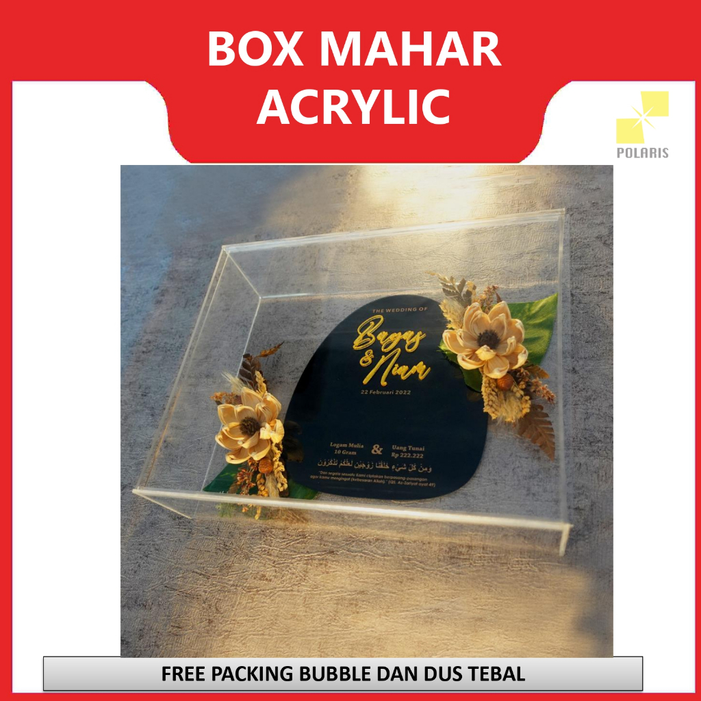 Jual Box Display Mahar Pernikahan-Kotak Mahar-Frame Mahar-Bingkai Mahar ...