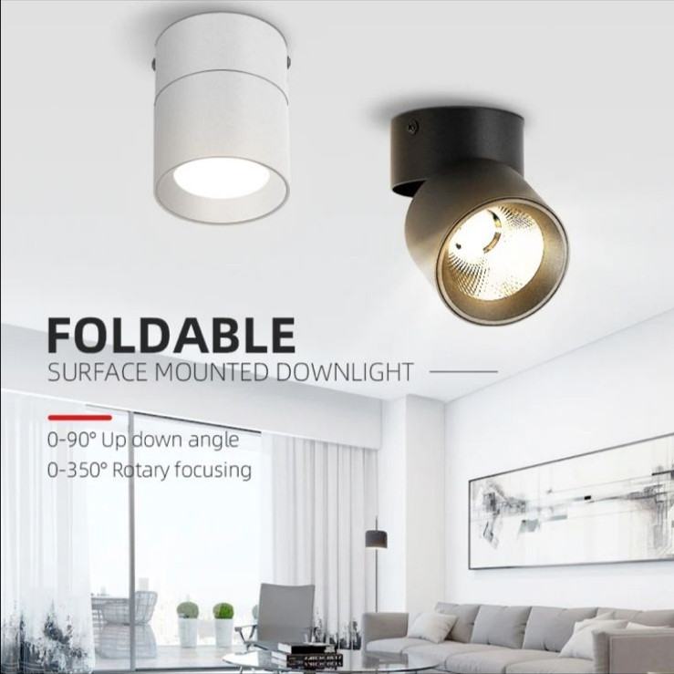 Jual Lampu Downlight Teleskopik Adjustable Rotation Rotasi Lampu Plafon ...