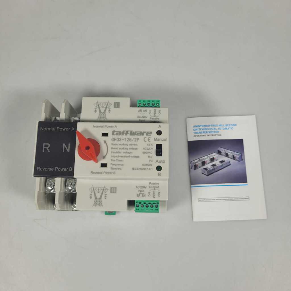 Jual Taffware ATS Din Rail Power Supply Automatic Control Transfer ...