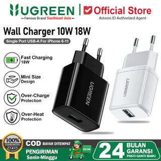UGREEN Kepala Charger iPhone 5 6 7 8 X Xs Xr Fast Charging 10w 18w
