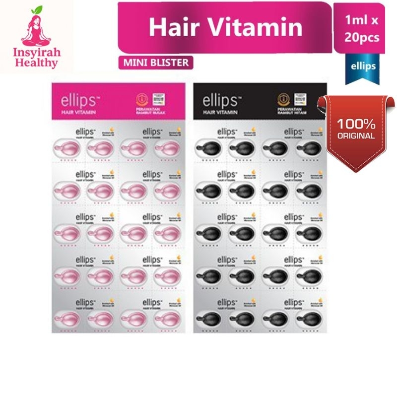 Jual (isi 20 capsule) Ellips Hair Vitamin Rambut - Perawatan Rambut ...
