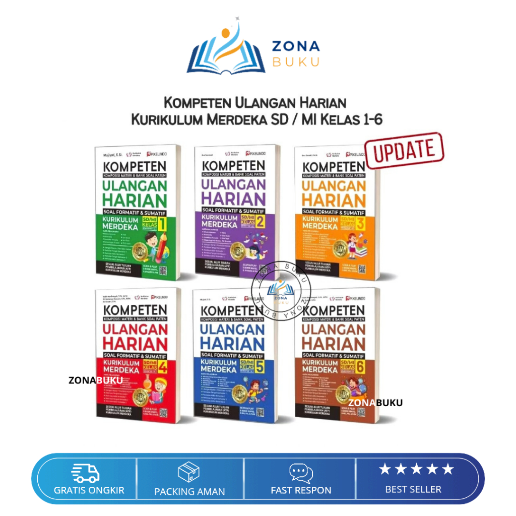 Jual Buku Kmpeten Ulangan Harian Kelas 1 Sampai 6 SD Kurikulum Merdeka ...