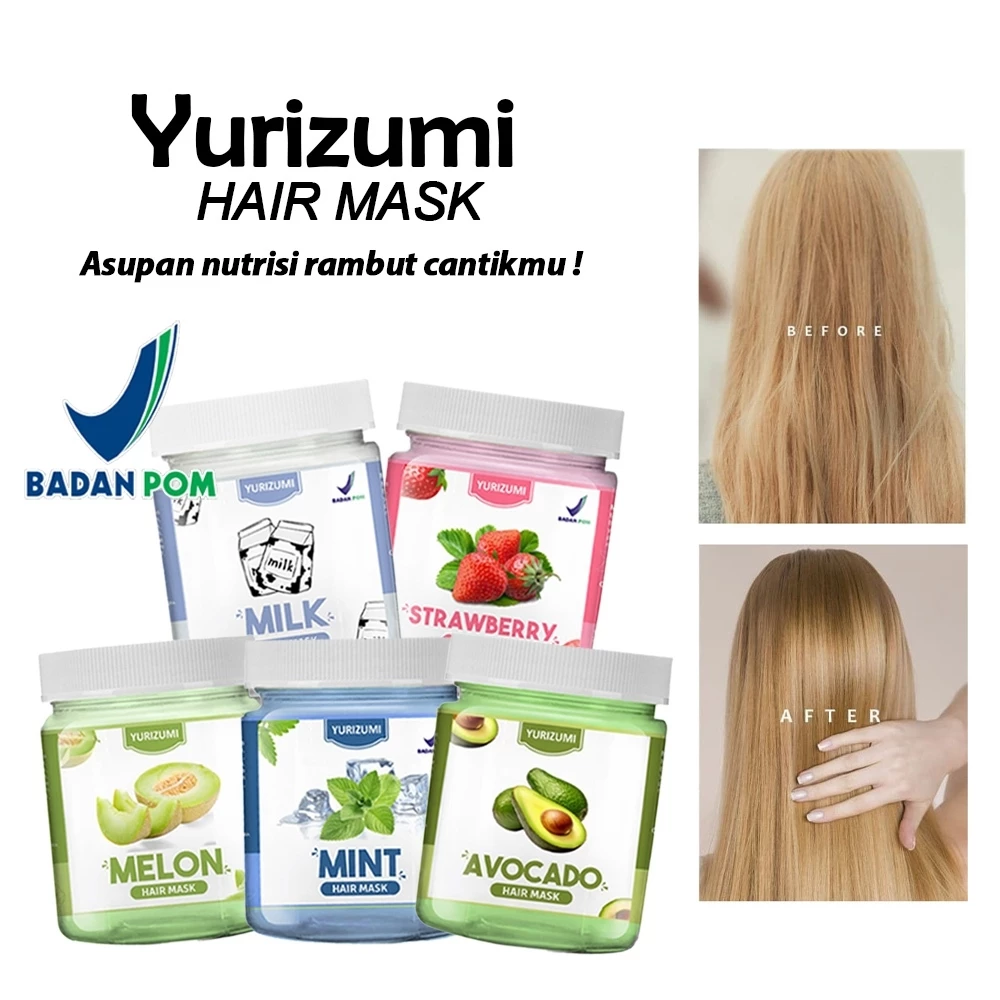Yurizumi Hair Mask 200gr Ala Salon Creambath Masker Rambut Vitamin Rambut Anti Rontok | AutoStock