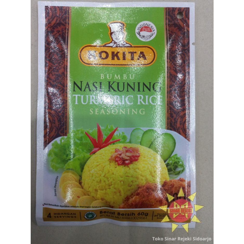 Jual Kokita Bumbu Nasi Kuning / Turmeric Rice 60 gram | Shopee Indonesia