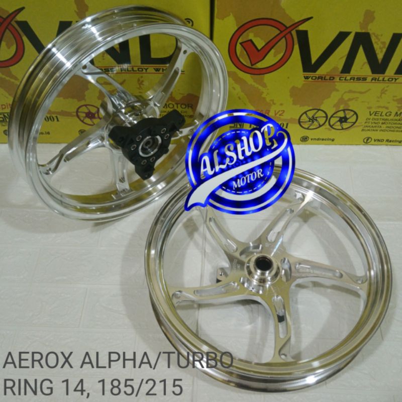 Jual VELG RACING VND NEW SPEED AEROX ALPHA TURBO 185x14 215×14 | Shopee ...