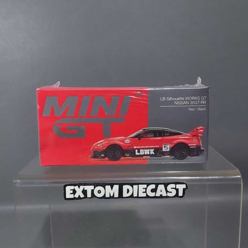 Jual Mini GT No 324 Nissan Skyline R35 LBWK Red / Black | Shopee Indonesia