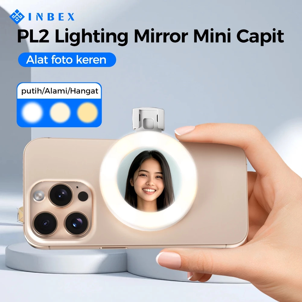 Jual [7.7 MEGA SALE] INBEX PL2 Lighting Konten Ring lighti Mini Mirror ...
