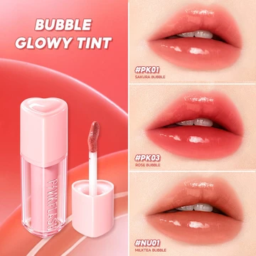 PINKFLASH Transferproof Bubble Glowy Tint Long Lasting Liptint Smooth And Fresh 2pcs Set